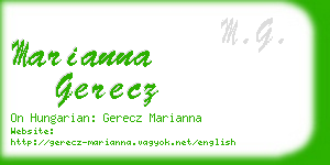 marianna gerecz business card